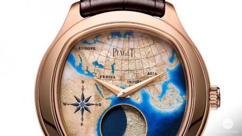 Piaget Emperador Coussin XL Lune Astronomique watch dial