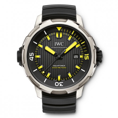 IWC Schaffhausen New Aquatimer 2000 in black and yellow