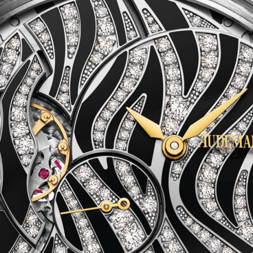 Audemars Piguet Millenary Hand-Wound diamonds and velvet-black onyx watch dial