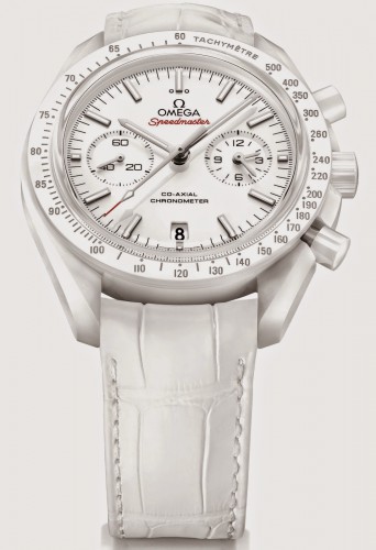 Front of Omega Speedmaster White Side Of The Moon watch 