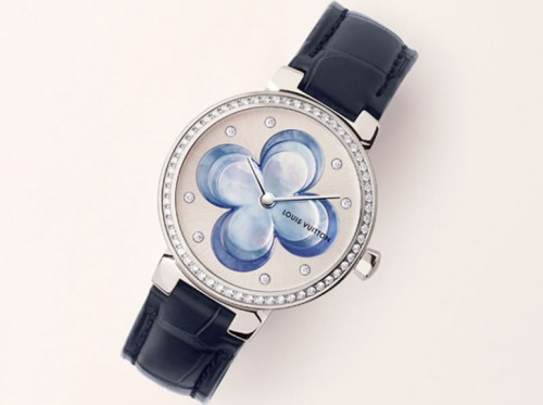 Louis Vuitton Blossom watch in blue