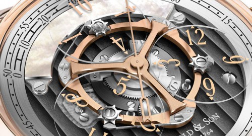Arnold & Son new Golden Wheel watch dial