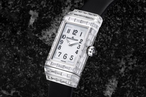 Side of Jaeger LeCoultre Reverso One High Jewelry Duetto watch 02