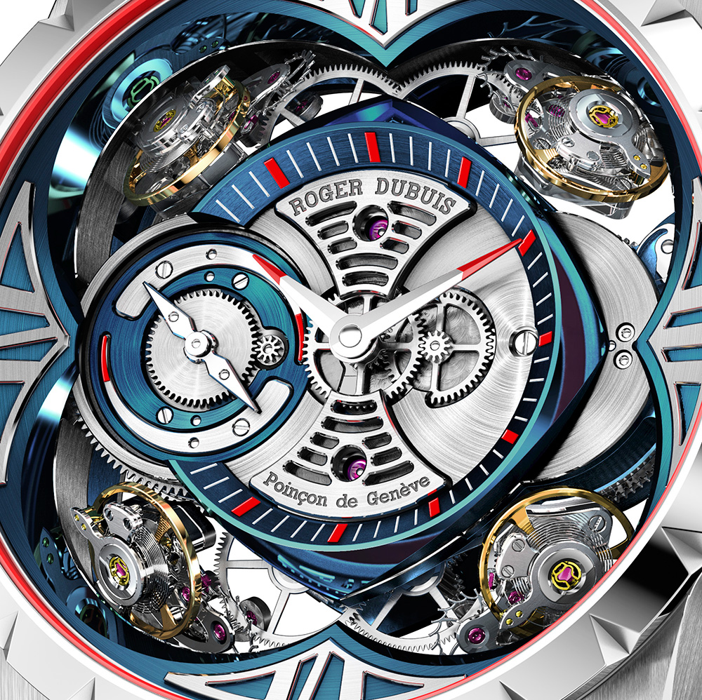 Roger Dubuis Excalibur Quatuor Cobalt MicroMelt Watch Watch Releases 
