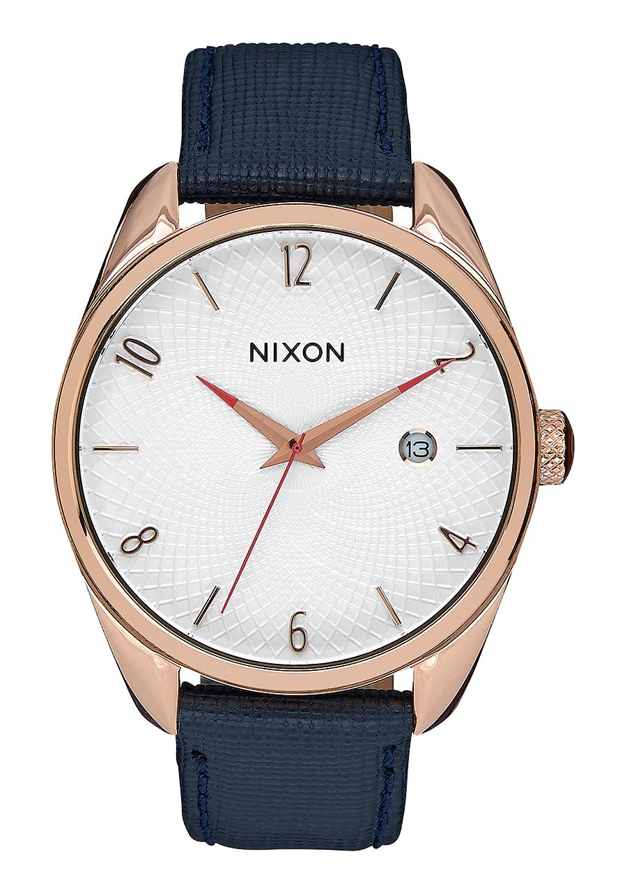 Front of Nixon 38 mm Bullet Leather ladies watch