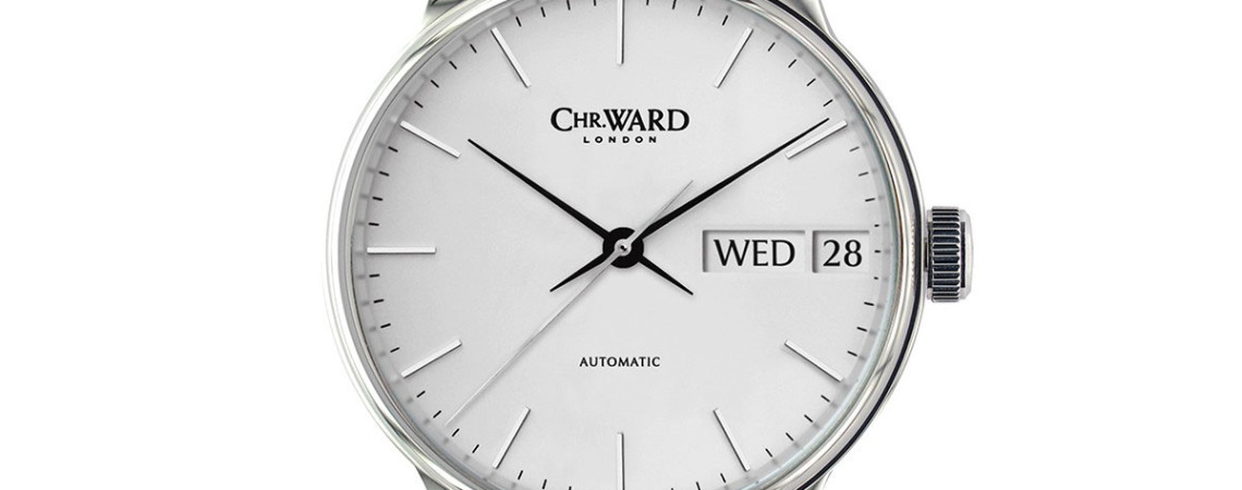 Front of Christopher Ward C9 Harrison Big Day-Date watch