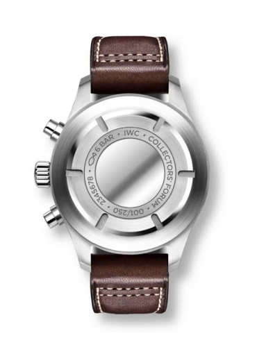 IWC Collectors’ Forum Pilots Chronograph CF3 pilot watch caseback