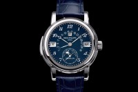 Front of Patek Philippe 5270 with blue dial