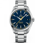 Front of Omega James Bond blue watch