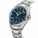 Side of Omega James Bond blue watch