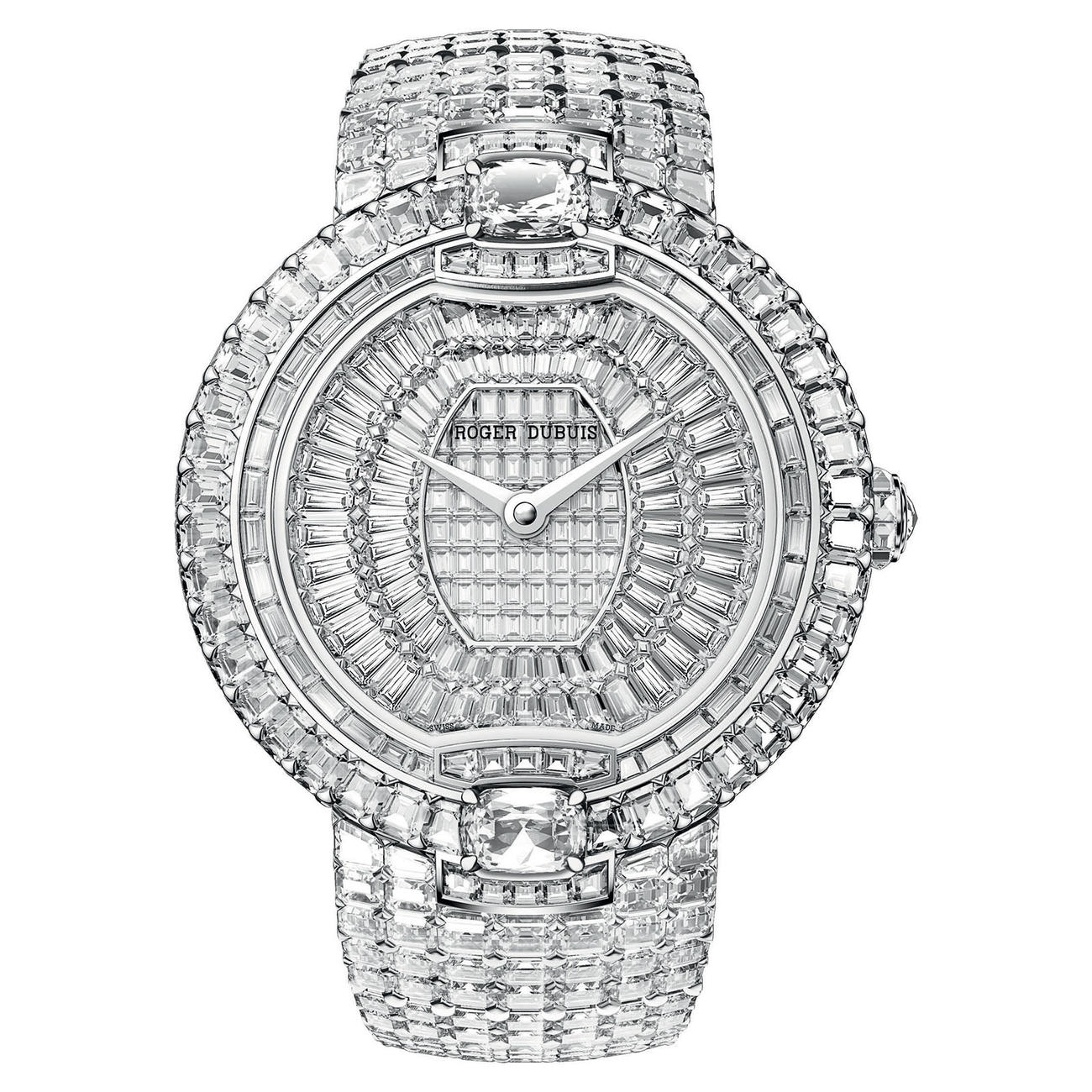 Extremely Elegant Roger Dubuis Velvet Ribbon Diamonds Watch