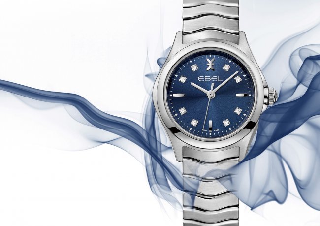 Elegant Ebel Wave Watches-Blue Lady and Gent