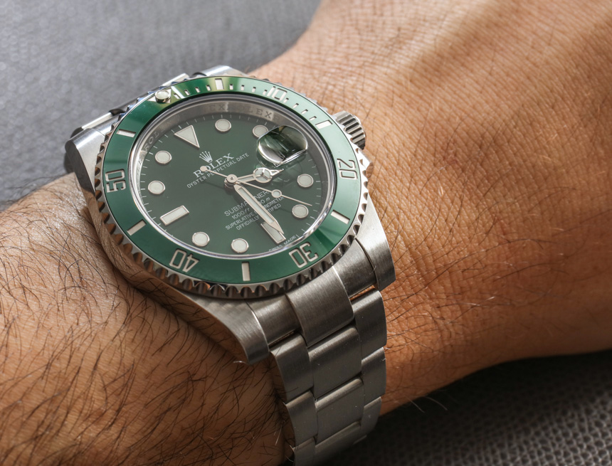 Rolex Submariner 116610LV In Green Watch Review Wrist Time Reviews 