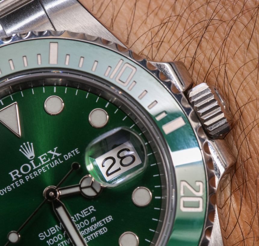 Rolex Submariner 116610LV In Green Watch Review Wrist Time Reviews 