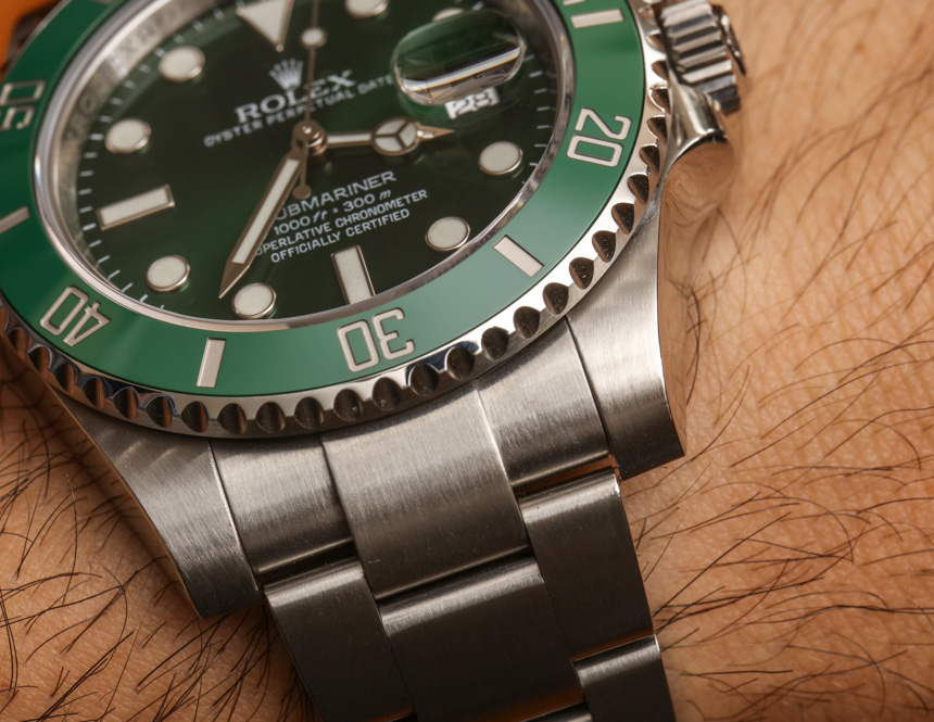 Rolex Submariner 116610LV In Green Watch Review Wrist Time Reviews 