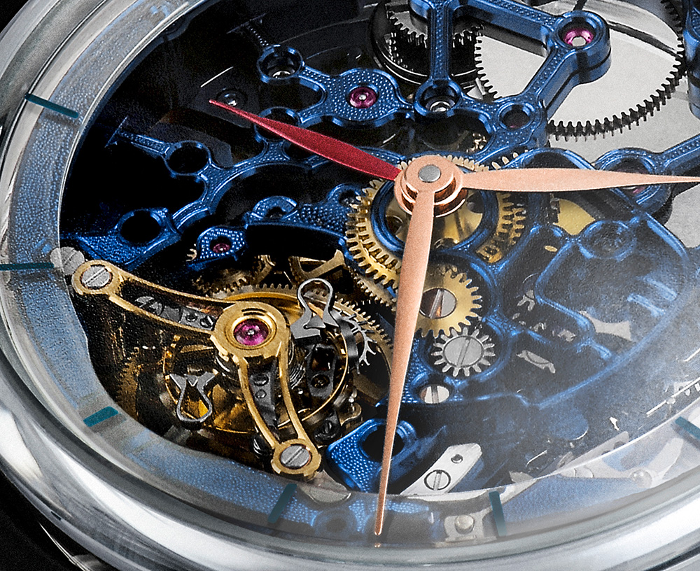 H. Moser & Cie. Venturer Tourbillon Dual Time Sapphire Blue Skeleton Watch Watch Releases 